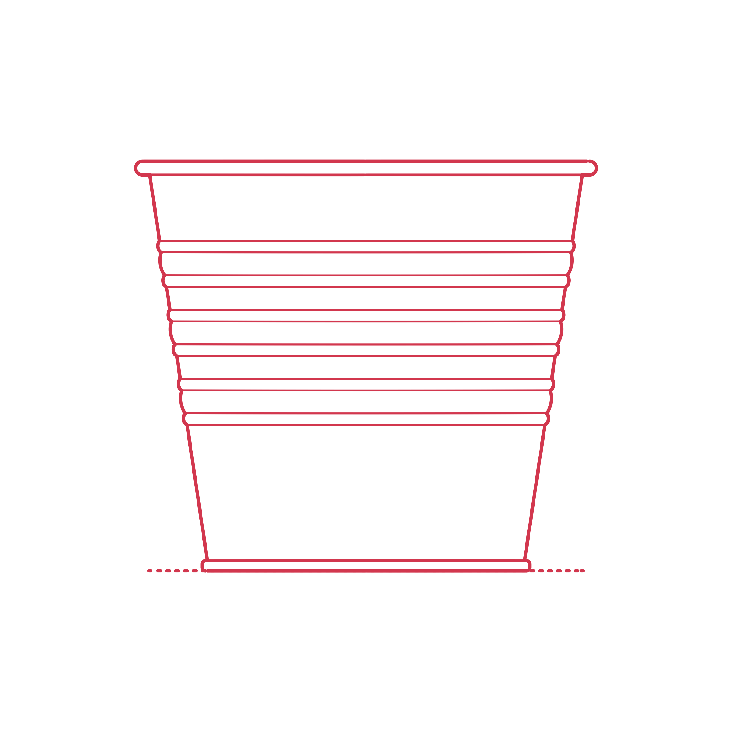 Objects Plant Pots Ikea Socker Plant Pot Medium Contour Svg Vector Free Vectors